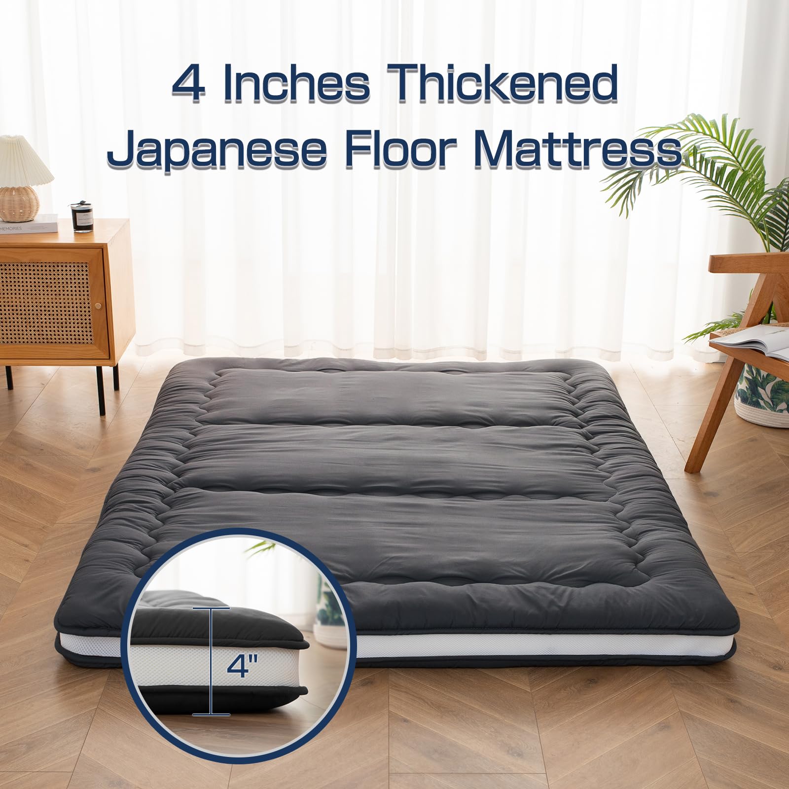 shinshin room❤️　1207 Amazon.com: Syalife Japanese Futon Mattress Floor Mattress Twin